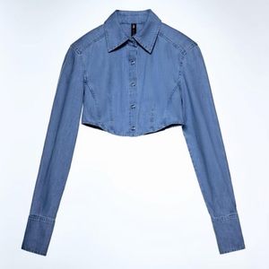 Zara denim top XL new with tags